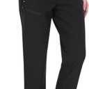 MoFiz Women's Waterproof Insulated Snow Pants Fleece Lined Winter Ski Hiking Pants Warm Outdoor Softshell with Elastic Waist (Large, Black)