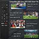 Voice Remote Replacement for Sony Smart TV Control:Comptible for 2019-2025 Sony Bravia OLED LED 4K 8K UHD,for Android Google TV with Shortcuts YouTube and Disney+ etc.
