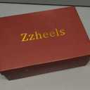 Zzheels Women's 3.74" Bow Pumps Pointed Toe Triangle Heel Pump Wedding Shoes (9.5)