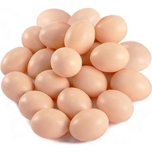 20 PCS Plastic Fake Eggs for DIY Easter Eggs, Painting and Realistic Egg