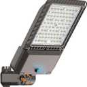 240W LED Parking Lot Light 60000Lm 6000K Street Light Dusk to Dawn Photocell IP65 Waterproof Commercial Outdoor Lighting 11 Years Lifespan for Parking Street Roadway Yard Warehouse Garage 1 Pack