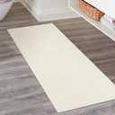 LEEVAN Washable Runner Rugs 2'x5', White Hallway Runner Rug, Hand-Woven Reversible Entryway Rug, Modern Bedroom Farmhouse Bathroom Rugs, Soft Laundry Room Carpet, Long Carpet Sink Foyer