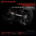A-Premium Rear Right Passenger Side CV Axle Shaft Assembly for Ram Models