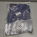 Funny Mama Bow Shirts for Women Checkered Mom T-Shirt Momma Graphic Short Sleeve Tee Top (Blue, XL)