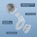 2 Noise Cancelling Ear Plugs, Beinkap Sleeping Earplugs with 12 Silicone Soft Reusable Ear Tips for Social Gatherings, Work, Sleeping, Concerts, Parenting, Conversation, 28 dB Noise Reduction (Blue)