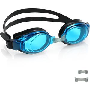 Anti-fog Swimming Goggles With a Hard Case For Adult Men Women Youth UV Protection No Leak