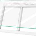Upgraded 240364787 Refrigerator Crisper Drawer Cover Frame & 240350608 Crisper Glass Replacement Fit for Frigidaire, Ken-more, Elec-trolux Crisper Pan Cover FFTR1814TWB, LFTR1832TF0, 253.78893016