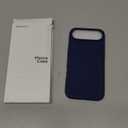 ORNARTO for iPhone Air Case 6.5", Slim Liquid Silicone 3 Layers Soft Gel Rubber Shockproof Protective Cover with Anti-Scratch Microfiber Lining-Navy Blue