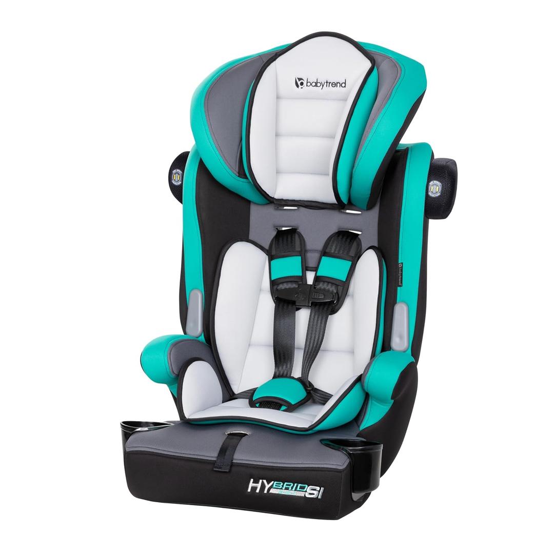 Baby Trend Hybrid SI 3-in-1 Combination Booster Seat, Hoboken Teal Side-Impact Protection, 3-Stage Growth Design, Adjustable Headrest, Cushioned Comfort, Manufacturing date 05-05-2026