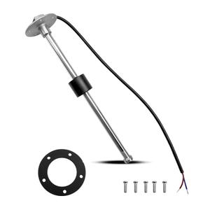 Fuel Sending Unit 0-90 ohm 12" Boat Fuel Sender 300mm Stainless Steel Water Gas Fuel Level Sensor for Car RV Truck Vehicle Boat Marine