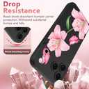 OOK Floral Case for iPhone 17 Pro Case Cute Lily Flower Butterfly Design Soft TPU Shockproof Protective for Women Girls Phone Cover