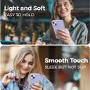 AOTESIER Shockproof for iPhone 15 Plus Case, [Food Grade Silicone] Phone Case [Military Drop Protection] with Soft Anti-Scratch Microfiber Lining, 6.7 inch, Light Purple