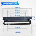 Car License Plate Holder, Universal Adjustable License Plate Frames, Stainless Steel Car Tag Holder with Screws and Nuts, Carbon Fiber Front License Plate Mount Bracket