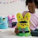 Animal Adventure | Shaggy Bunny Peeps | 15 Collectible Plush | Pink Emo Bunny