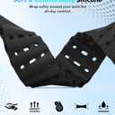 Astorgos Upgraded Ocean Band Compatible with Apple Watch Ultra 3/2/1 49mm, S11/S10 46mm, 9/8/7 45mm, SE3/SE2/SE/6/5/4 44mm, 3/2/1 42mm, Metal Connector Breathable Sport Watch Strap for Men Women (Regular)