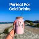 KLUBI Christmas Gift for Bride - Wifey Est 2025 Cup with Straw and Lid Cool Bridal Shower Gifts for Bride To Be Wifey Gifts for Wife Cup Tumbler Mrs Wedding 2025 (Wifey Est 2025 Clear Glass (16 Ounce))