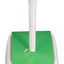 Pine-Sol Toilet Bowl Cleaner Brush with Holder | Heavy Duty Cleaning Wand with Under The Rim Scrubber, Non-Slip Handle, Storage Caddy | Bathroom Supplies, Yellow, Green ((Pack of 1))