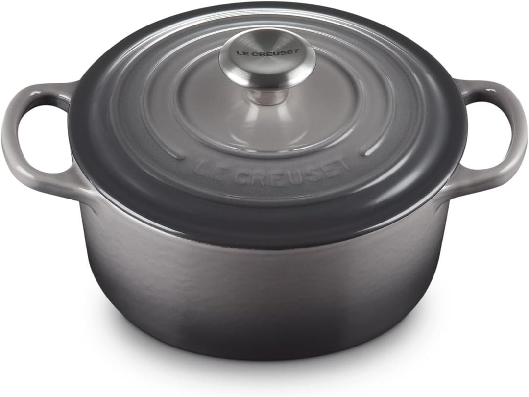 Le Creuset Enameled Cast Iron Signature Round Dutch Oven, 2 qt., Oyster