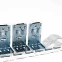 Universal Replacement, L-Shaped Metal Blinds mounting Brackets, Mountings Brackets for Vertical Blinds 42 mm, 1.65 inch (3 Pack)