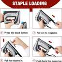 Arrow Electric Staple Gun Kit, Corded Stapler with 3750 Pieces T50 1/4", 3/8", 1/2" Staples, for Upholstery Professional and DIY Projects, T50ACD