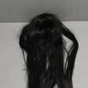 Black Long Straight Hair Wig with Bangs High Temperature Synthetic Hair for Women Cosplay Halloween Party Stage Performance