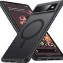 Google Pixel 6 Case with MagSafe & Military Grade Protection, Translucent Matte, Anti-Fingerprint, Slim Silicone Bumper, Black