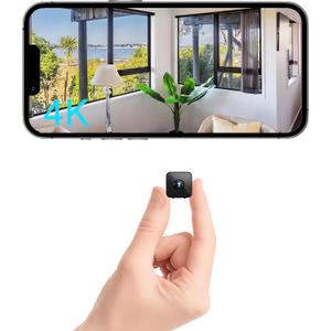 4K Mini Indoor Wireless Camera Micro Pet WiFi Small House Tiny Body Security Camera Nanny Smart Cameras,Night Vision Motion Detection Indoor Outdoor
