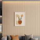 Arthome Peel and Stick Slat Wall Panels 15.7 "x240,Self-Adhesive PVC Wood Grain Wallpaper Panel,3D Thick Faux Soundproof Backsplash Accent Wall Tile for Walls & Furniture (Oak- Coverage 26 Sq.ft), 15.7" x 240", Oak