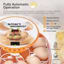 12 Egg Incubator with Automatic Egg Turning and Temperature Control, Automatic Water Adding, LED Egg Candler, Incubators for Hatching Eggs, Chickens, Ducks, Quail