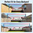 Portable Volleyball Net Set for Backyard & Beach, Adjustable Width (32/26/20FT) & Height, Anti-Sag Tension Design, Metal Stakes for Outdoor Stability, PU Volleyball with Pump, Scoreboard and Carry Bag