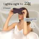ZIMASILK Adjustable 100% 22 Momme Mulberry Silk Sleep Mask for Sleeping, Filled with Premium Mulberry Silk, Softest & Breathable Eye Sleeping Mask (Plum Wine)