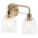 Kichler Meller 2-Light Bathroom Vanity Light, Champagne Bronze