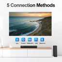 Nylavee Sound Bar - Hi-Fi Stereo Soundbar with Subwoofer, 80w Peak Power, Deep Bass Boost, 16-inch Small Bluetooth Sound Bar with HDMI-ARC, Coaxial, AUX Connection for TV, Computer, Projector