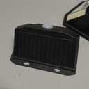 HMCITY 120 LED Outdoor Solar Lights with Motion Sensor and 3 Lighting Modes, IP65 Waterproof Wide Solar Wall Lights Ideal for Garden Patio Yard (Front Button 6Packs, Black Shell-Daylight White)