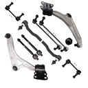 SCITOO 10pcs Suspension Kit Lower Control Arm w/Ball Joint Inner Outer Tie Rod End Sway Bar Link Fit 2013-2020 For Ford Fusion For Lincoln MKZ