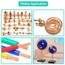 1pcs Pure Copper Round Rod 1inch Dia 3.94inch Length Bare Copper Metal Rod Solid Copper Rod Lathe Bar Stock for DIY Metal Crafts Metal Working Hobbies(100x25mm)