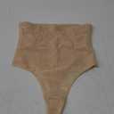 SIMIYA Thong Shapewear Tummy Control for Women High Waisted Stay-Put Body Shaper Girdle Compression Shapewear Thong M