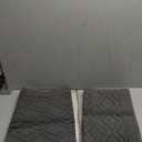 COSY HOMEER 48x20 Inch/30X20 Inch Kitchen Rug Mats Made of 100% Polypropylene 2 Pieces Soft Kitchen Mat Specialized in Anti Slippery and Machine Washable (Grey)