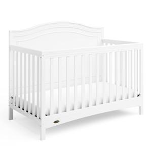 Graco Paris 4-in-1 Convertible Crib GREENGUARD Gold Certified, Converts to Toddler Bed and Daybed, Fits Standard Full-Size Crib Mattress, Adjustable Mattress Support Base (White)