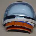 Spooktacular Creations Astronaut Helmet for Kids with Movable Visor Pretend Role Play Accessory Toy Set Halloween Costumes (White+red)