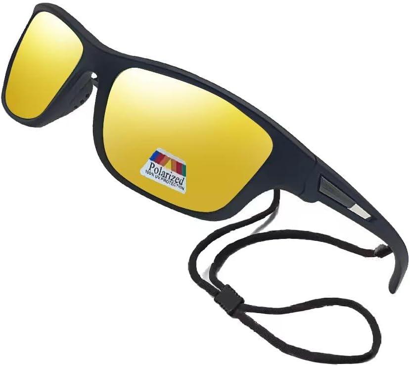 Poarlized Bifocal Sunglasses for Women Men Retainer Sports Wrap Fishing Cycling Driving 1.50 1.75 2.00 2.5 3.0 (Yellow, 2.00, x)