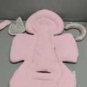 Infant Car Seat Insert with Extra Cushion for Preemie to Toddler, Reversible Newborn Carseat Insert for Baby Head Body Support, Fits for Stroller, Baby Swing, Bouncer (Pink)