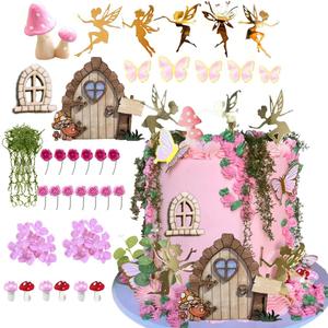 Fairy Cake Toppers Fairy Garden Theme Cake Topper Set For Birthday Baby Shower