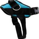 ShawnCo Essential Dog Harness, No-Pull Pet Vest with 3 Leash Clips, No Choke, Reflective, Adjustable and Padded, for Easy Walking and Training for Small, Medium and Large Dogs (Oceanic Blue, L)
