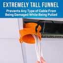Jonard Tools CPF-215 Cable Funnel Drop Ceiling Protector, Orange