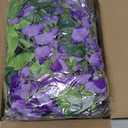 Lvydec Wisteria Artificial Flowers Garland, 4 Pcs Total 28.8ft Artificial Wisteria Vine Silk Hanging Flower for Home Garden Outdoor Ceremony Wedding Arch Floral Decor (Light Purple)