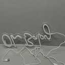 Oh Baby Neon Sign for Backdrop, Shower Decorations, Photo Prop, Gender Reveal, 5V USB Powered LED Light Up Signs for Party Decor, 17"X 8.7" Warm White