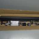 Heavy Duty Non- Adjustable 144In/12Ft Curtain Rods for Windows, Matte Black