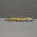 Tension Curtain Rod 30 To 49 Inch Gold Tension Rods Adjustable Spring Loaded Curtain Rods 7/8" Curtains Rods No Drilling Tension Rods For Windows Bedroom Closet Doorway Door