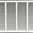 Fits 24x16 Duct Opening Stamped Steel Return Air Grille Vent Cover Grille for Sidewall and Ceiling in White Surface Dimensions: 25.75"W X 17.75"H (24" W x 16" H Duct Opening)